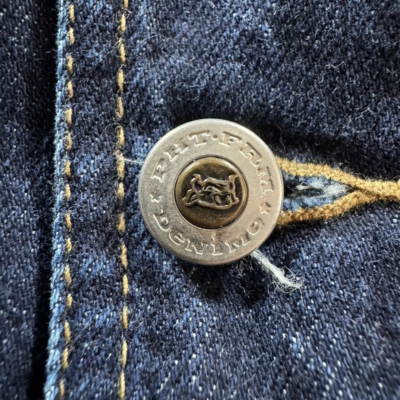 Vintage Phat Farm Jean Jacket Mens L Blue Denim Hip Hop Trucker 90s Hong Kong - Picture 9 of 15
